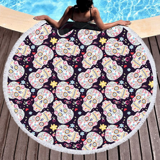 Round Polyester Beach Towel