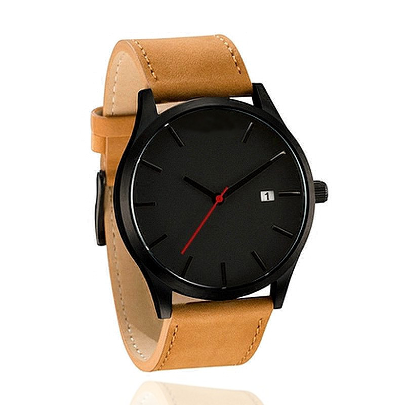 Top Luxury Brand Men Watches Men's Sports Quartz Clock Man Leather Army Military Wrist Watches 