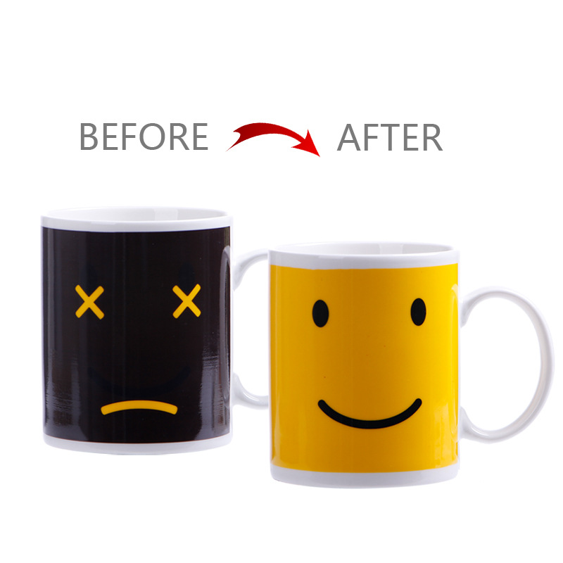 Black Magic Coffee Mug,ceramic Color Change Mug,heat Resistant Coffee Mugs.