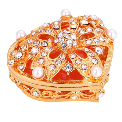 Zinc Alloy Materials ROUND Shape Jewelry Packaging Box-wedding Gift Box
