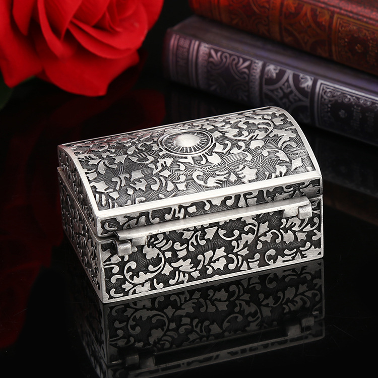  Custom Drawing Ordering Personalized Accessories Storage Gift Luxury Metal Jewelry Box