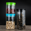 Eco Elegant Decorative Airtight Cylinder Glass Jar with Cork Lid 