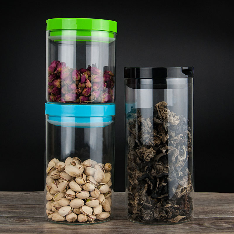 Eco Elegant Decorative Airtight Cylinder Glass Jar with Cork Lid - Buy ...