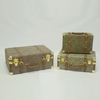 Decorative Vintage Antique Wood Suitcase 
