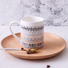 Mug Coffee Mug Beer Mug Nordic Style Geometric Gold Mug