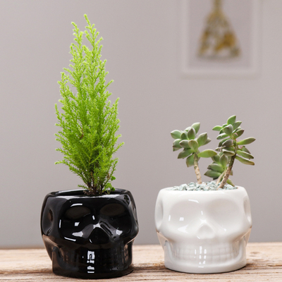 new design home decor cheap colorful modern geometric ceramic garden flower vases decoration pot