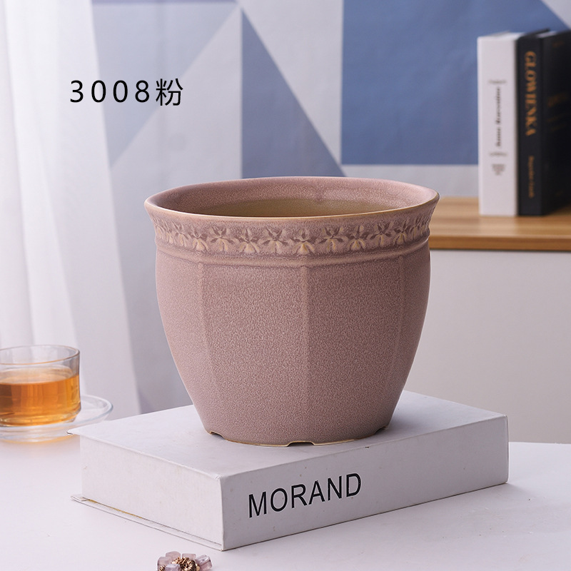 Nordic style customize colorful home decoration ceramic handmade garden large vase