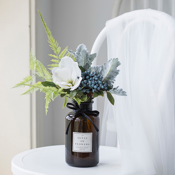 Custom Size Wholesale Amber Clear Handmade Cylinder Glass Vase Buy