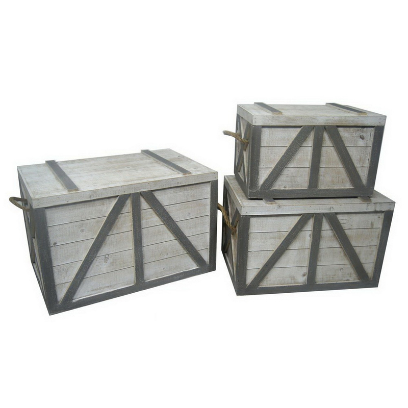 Useful Paris Trunks/UK Style Wood Storage Boxes with Drawers Buy