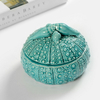 Practical Blue Ceramic Jewelry Box for Wedding Decor