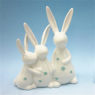Hotsale Colorful Ceramic Rabbit for Easter Event 