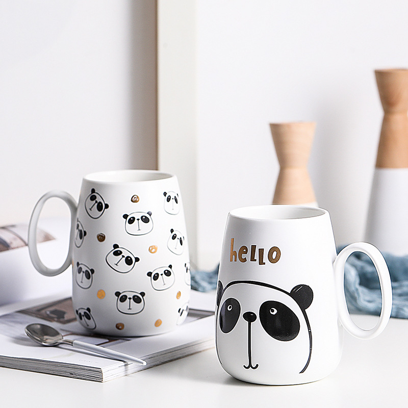 Cartoon Roasted Ceramic Mug Milk Mug Coffee Mug Mug Breakfast Mug Panda Mug