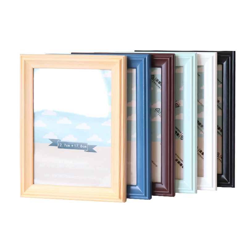 Home Decoration Gift Brown Solid Wood Photo Frame 