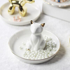Hot Sale Ceramic Jewelry Holder With Round Tray