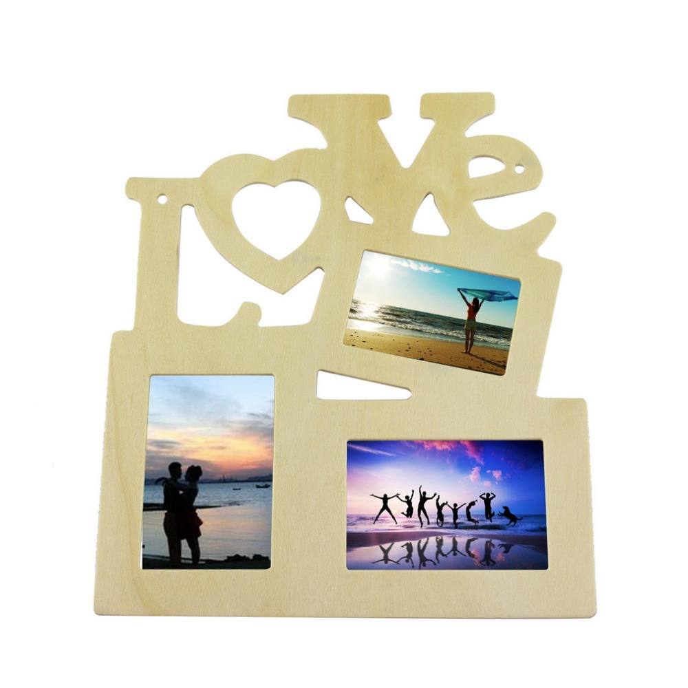 Wall Hanging Picture Wooden Collage Photo Frames 
