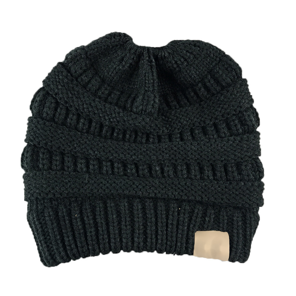 New Arrived High Quality Plain Color Unisex Wool Winter Warm Custom Knitted Beanie Hats 