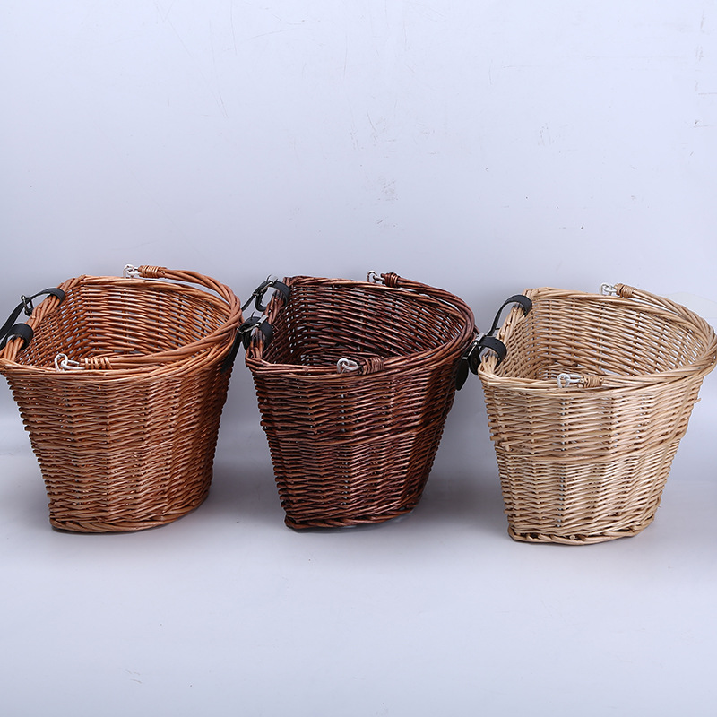 Eco-Friendly Willow Gift Storage Wicker Hamper Rattan Picnic Basket