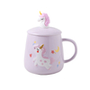 Wholesale Custom Creative Gift Ceramic Mug with Lid Office Household Milk Coffee Tea Cup 