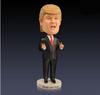 Donald Trump Funny Action Figure Doll Bobble Head Resin Arts Handmade Figure