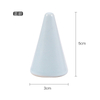Colorful Handcraft Gold Decal Cone Design Decoration Ceramic Ring Holder