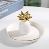 Wholesale Gold Design Ceramic Jewelry Ring Holder Dish