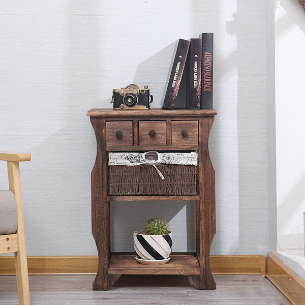 Stylish And Durable Wooden Furniture 3 Drawer Storage Cabinet