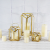 Decorative Geometric Glass Lantern 
