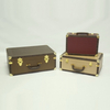 Wholesale Retro Decorative Wooden Storage Box Vintage Suitcase 