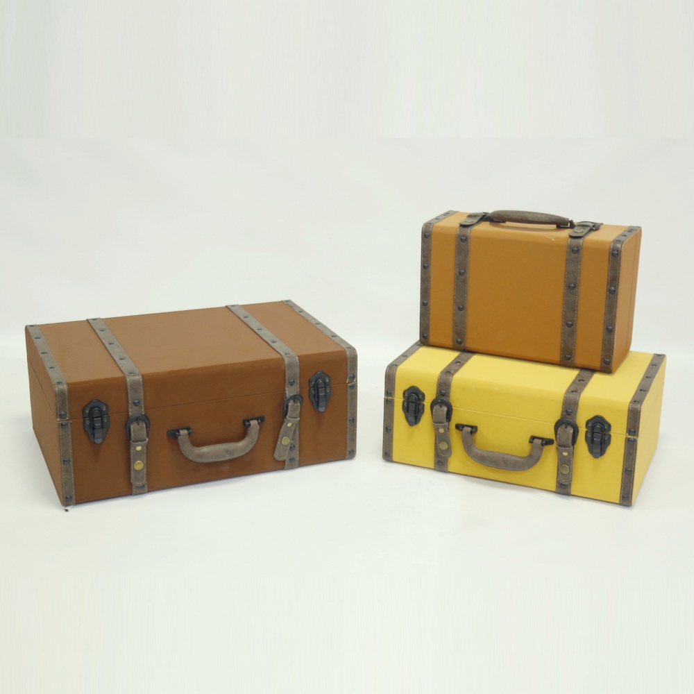 European Antique Suitcase Receives Suitcase Furniture Wooden Case 