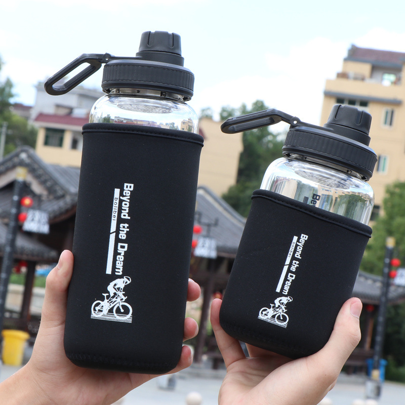 High Quality Customized Unisex Sports Clear 500ml Glass Water Bottle Buy glass water bottle