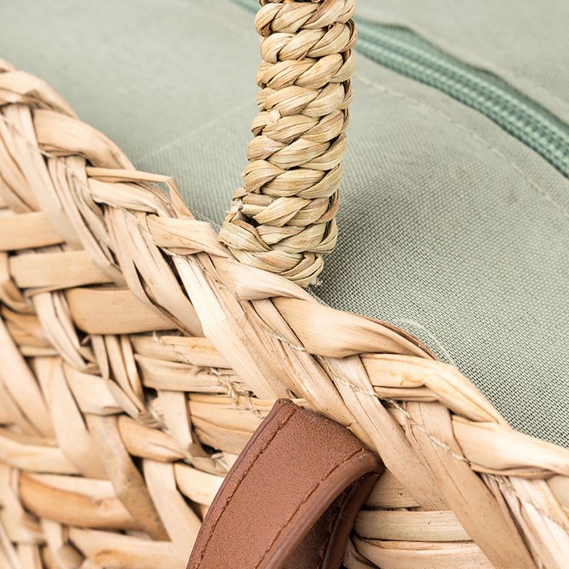 Straw+Polyester Bag Fashion Leisure Straw Bag Quality Craft Paper Holiday Weaving Handbag - Buy ...