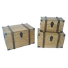 Useful Paris Trunks/UK Style Wood Storage Boxes with Drawers 
