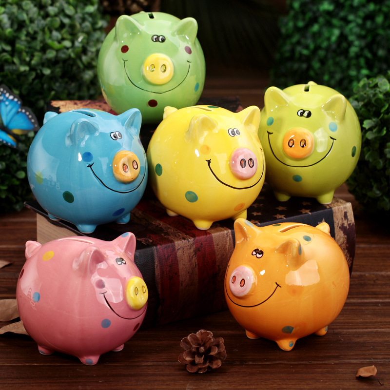 Pot Of Dreams Ceramic Gift Pig Money Box For Bill Pot