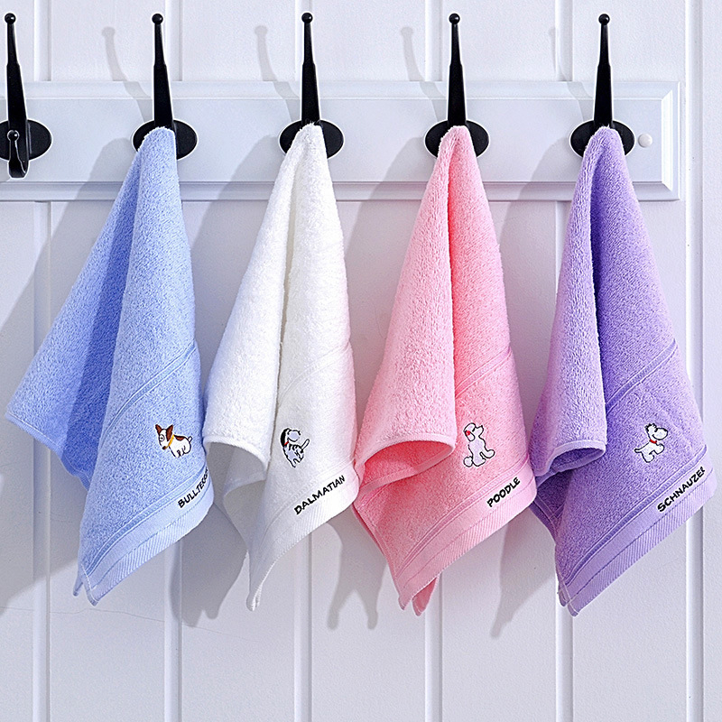 Luxury Hotel Custom Logo Cotton Bath Towel Hand Towel Face Towels - Buy ...