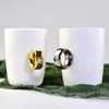 Ceramic Straight Body Mug Bone China Diamond Mug Custom Advertising Promotion Gift Ceramic Mug