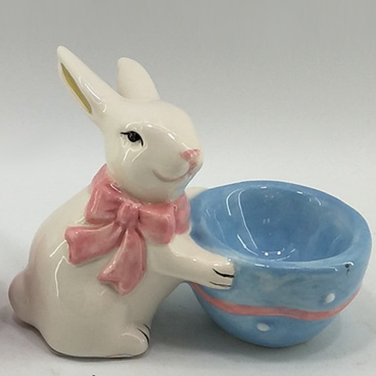 Decorative Ceramic Egg Holder Rabbit for Easter Day - Buy large ceramic ...