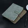 Classic Blue Faux Leather Hard Cover Bound Writing Journal/notebook 