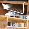 Iron Storage Basket Art Wrought Storage Basket Desktop Bathroom Organizer Holder 