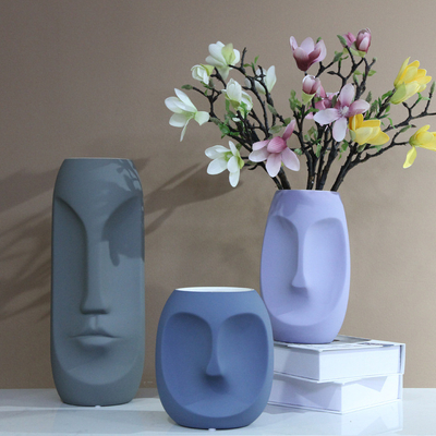 Home Decor Geometric Flower Vase,Origami Ceramic vase