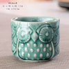 Owl Animal Flower Pot Ceramic Crafts Office Home Furnishings